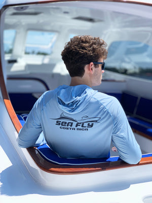 The Fly Boat™ Collection - Men's Long Sleeve Hooded Performance Shirt